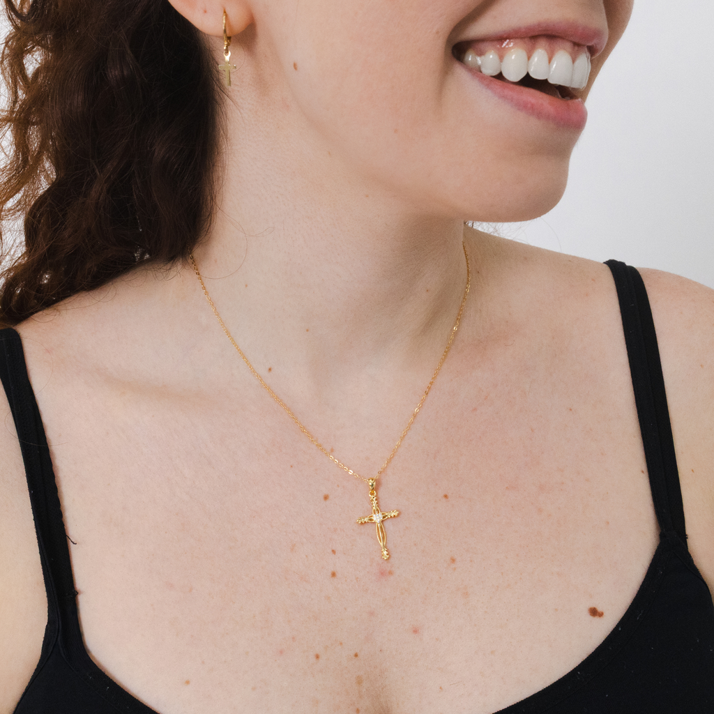 Cross Necklace - Gold