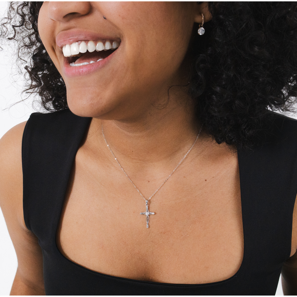 Cross Necklace - Silver