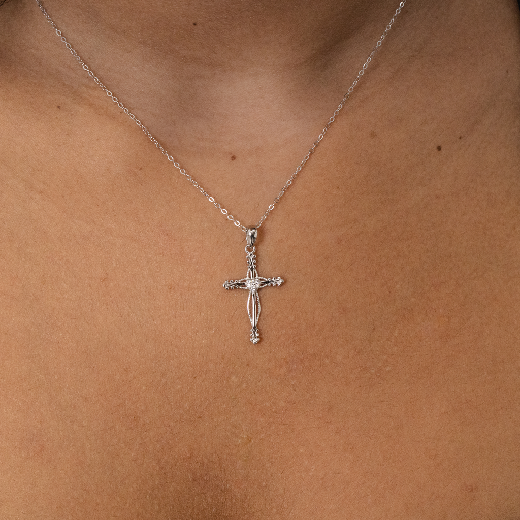 Cross Necklace - Silver