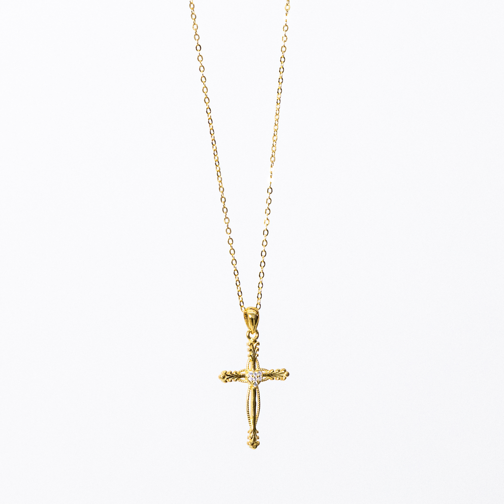 Cross Necklace - Gold