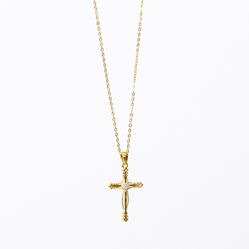 Cross Necklace - Gold