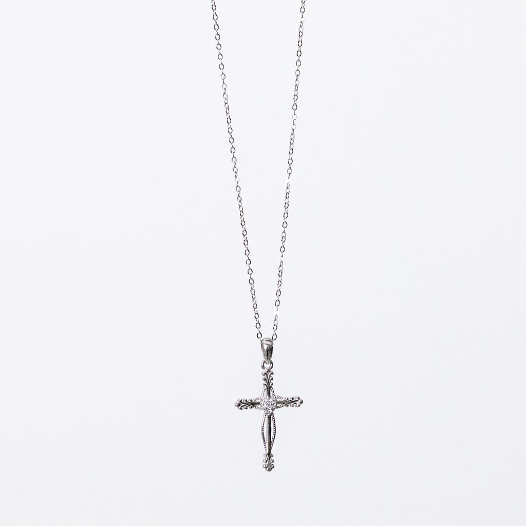 Cross Necklace - Silver