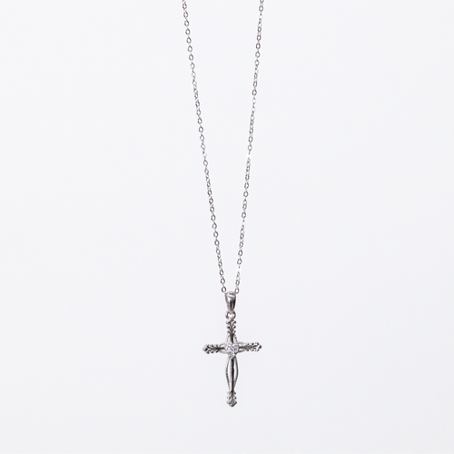 Cross Necklace - Silver